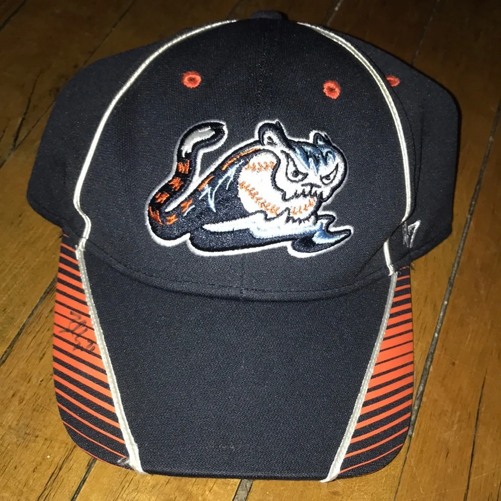 West Michigan Whitecaps Kids Black and Orange Baseball Cap Detroit Tigers Logo